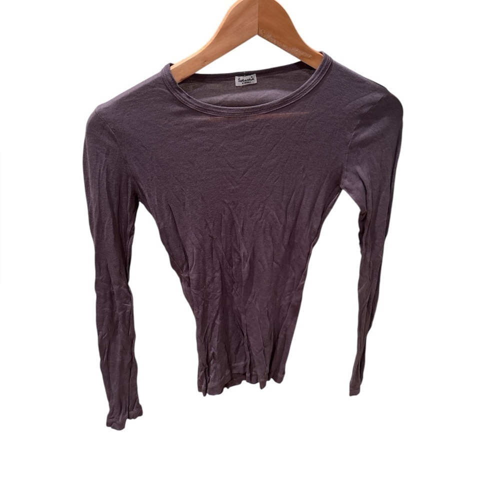 Splendid Lavender Long Sleeve Tee